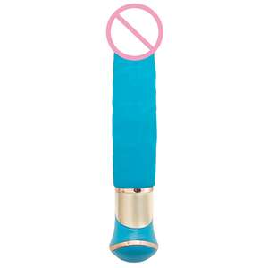 Vibrador de Silicona Delight Series <span class=keywords><strong>Deluxe</strong></span> Rowdy Dong para Mujeres, Juguete Sexual Multifuncional Recargable - Product Image 1