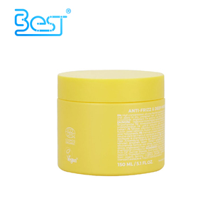 100ml 150ml 200ml 250ml body butter containers 120ml light yellow color wide mouth 4oz cosmetic plastic hair wax jar