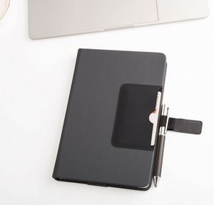 Carnet à anneaux A5 IStapromo, couverture rigide en cuir PU, planificateur remplaçable avec pochette, journal rechargeable pour affaires - Product Image 2