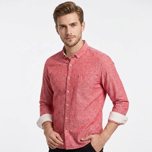 <span class=keywords><strong>Camicia</strong></span> Casual da <span class=keywords><strong>Uomo</strong></span> <span class=keywords><strong>Oversize</strong></span> in Cotone e <span class=keywords><strong>Lino</strong></span> Tinto in Filo, a Maniche Lunghe, Lavata, per Autunno, Taglie Forti, MOQ Basso, OEM, Commercio all'Ingrosso 2026 - Product Image 3