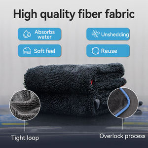 Serviette de séchage pour voiture, accessoires auto, 20x20 60x90 40x60, pour scooter et moto, chiffon microfibre 15 livres, serviette microfibre pour voiture - Product Image 3