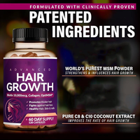 Capsules de soin capillaire personnalisées en gros, collagène pour favoriser des cheveux plus épais et prévenir la perte de cheveux, non destiné aux femmes enceintes