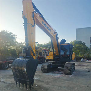 Moteur électrique écologique Hyundai 220-9s utilisé grande pelle 22 tonnes EPA certificat CE original pelle d'occasion en stock - Product Image 2