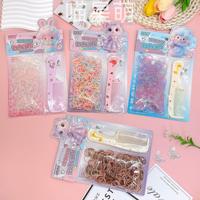 Kit de coiffure en gros pour filles, peignes en plastique pour enfants, élastiques à cheveux réutilisables multicolores pour fêtes