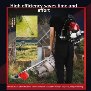 Industrial Four-Stroke Gasoline 2.2HP Mulch Small Household Lawn Mower Side-Mounted Backpack Weeder Brush <b>Cutter</b> 24V DIY Ymn21 H - Product Image 2