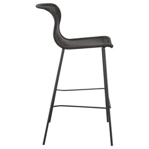 Mckinley Brown Velvet Modern Adjustable Home <b>Bar</b> Dining Room <b>Bar</b> <b>Stool</b> Set of <b>2</b> - Product Image 5