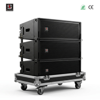 Lase Sound LS-W8LM Enceinte professionnelle mini line array 3 voies 8" LF 8" MF Double 1.7" HF 200W+300W RMS Étanche pour scène PA