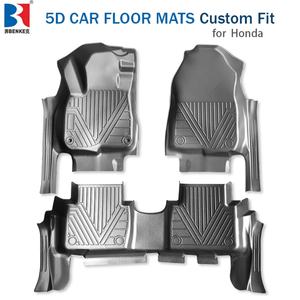 พรมปูพื้นรถยนต์แบบสั่งทำพิเศษ 5 มิติ TPE สำหรับ Honda CRV Hybrid |   ชุดครบ 3 ชิ้น |   กันลื่นทุกสภาพอากาศ กันน้ำ - Product Image 1
