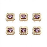 Perles intercalaires HP269 en or rempli 14K à haute résistance de couleur, avec fleurs papillon en oxyde de zirconium, à trou traversant, pour la fabrication de bijoux et bracelets DIY