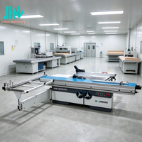 Scie à table coulissante pour panneaux de bois JHM-MS3245S, levage manuel de la lame, pour atelier de meubles sur mesure