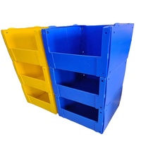Boîte de rangement pour vêtements en entrepôt Poubelle de cueillette de vêtements empilable en plastique ondulé