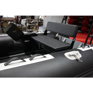 Bateau pneumatique RIB à coque en V profonde en aluminium haute vitesse 3,8 m Hypalon/PVC pliable pour la plongée certifié CE 6 personnes pêche - Product Image 5