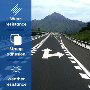 <span class=keywords><strong>Peinture</strong></span> de <span class=keywords><strong>marquage</strong></span> routier acrylique à séchage rapide pour logo de stade, espace de stationnement et <span class=keywords><strong>sol</strong></span> d'atelier, applicateur à brosse, revêtement liquide applicable - Product Image 2