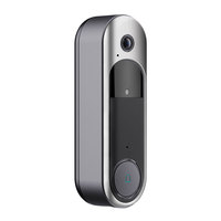 Nouvelle sonnette vidéo intelligente HD WiFi alimentée par batterie avec zoom optique 10x-20x, interphone sans fil pour la maison, stockage de données sur le cloud JIUBEI