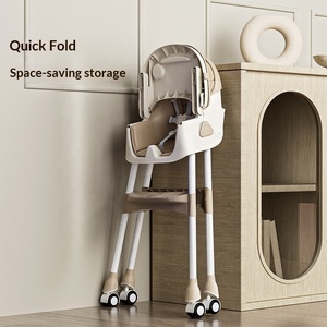 <span class=keywords><strong>Chaise</strong></span> haute multifonctionnelle en plastique pour bébé, convertible en cheval à bascule, hauteur réglable, tabouret de repas pour l'alimentation à partir de 6 mois - Product Image 2