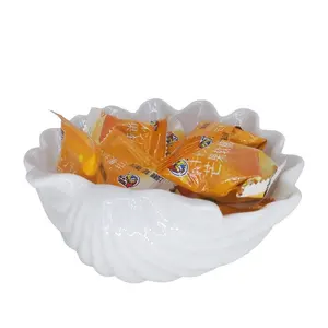 500G cocina de lujo escritorio mar Shell Candy Bowl boda aperitivos tazón celebración fiesta galletas recipiente Homedecor baratija plato