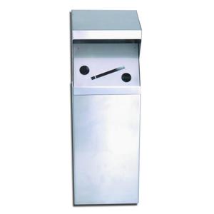 Posacenere da Parete in Acciaio Inox 550mm Rosso per Uso Esterno - Product Image 1