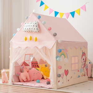 Tente de jeu Château de Princesse Géant pour Filles, Maisonnette Magique et Rêveuse pour Enfants avec Fenêtre, Tente de Jeu pour Bébés et Enfants - Product Image 1