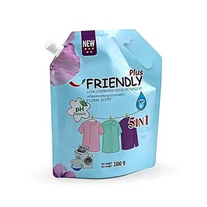 Bolsas con Boquilla para <span class=keywords><strong>Detergente</strong></span> Líquido para Ropa, a Prueba de Fugas, Material Compuesto Duradero para la Limpieza de Todo Tipo de Prendas - Product Image 1