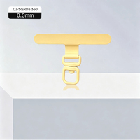 Plaque de connexion universelle en alliage d'aluminium multi-couleurs, rotative en T, étanche, avec boucle et languette d'insertion pour sangle de téléphone intelligent