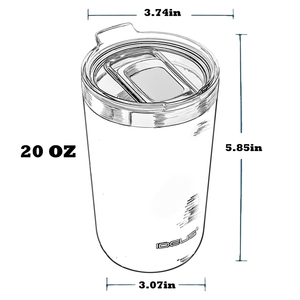 Tazas de Café de Acero Inoxidable de 20 oz <span class=keywords><strong>IDEUS</strong></span>, Doble Pared Aislada, Taza de Viaje con Tapa, Envío desde Almacén en EE. UU. - Product Image 6