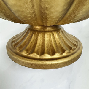 High Quality Gold Polished Metal Flower <strong>Vases</strong> Bowl Shaped Antique <strong>Copper</strong> <strong>Vase</strong> for Home Wedding Flower Pot Dried Flower Decor - Product Image 3