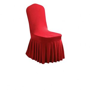 Housse de chaise élégante de couleur unie avec rayures à motifs pointus pour mariage, banquet, hôtel – Vente en gros, approvisionnement direct - Product Image 1