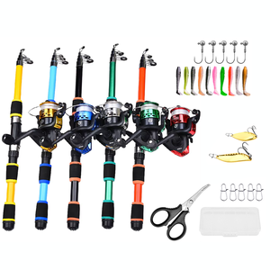 Vente en gros de mini moulinet télescopique 42cm en fibre de verre ultraléger pour enfants Daiwa Canne à pêche à la <span class=keywords><strong>carpe</strong></span> en mer - Product Image 2