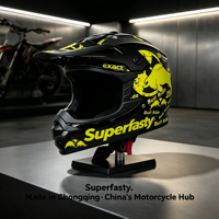 Casque de moto tout-terrain intégral personnalisé certifié DOT, à libération rapide, haute performance, pour toutes les saisons