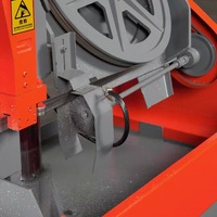 Machine de découpe à ruban automatique pour fer, nouvelle construction, scie à ruban horizontale, méthode de tension manuelle, moteur, composant clé