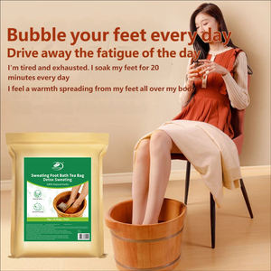 Чайные пакетики для детокс-ванночек для ног - Натуральные травяные с имбирем и полынью для улучшения кровообращения и оздоровления. Доступно производство под собственной торговой маркой (OEM). - Product Image 3