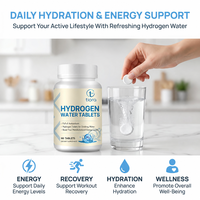 Comprimé d'eau à hydrogène moléculaire à dissolution rapide, antioxydant, molécules H2, nutrition cellulaire équilibrée