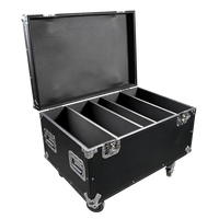 AICPOSE - Estuche de Transporte con Ruedas 4 en 1 para 44 Luces de Escenario, Compartimentos Fijos Independientes, Resistente a Impactos y Colisiones