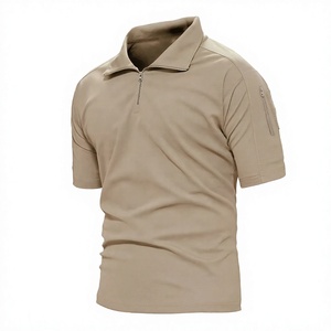 เสื้อโปโลแขนสั้นผู้ชายผ้าถักเนื้อแน่น แห้งเร็ว มีซิป สวมใส่สบาย เหมาะกับกิจกรรมกลางแจ้ง - Product Image 1
