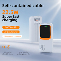 Nuevo banco de energía portátil 20000 mAh Carga súper rápida 20000 Mah para teléfono Emergencia al aire libre Carga Rpida Banco de energía para iPhone