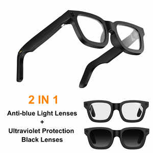 アクティブレンズカラーチェンジAIスマートグラス（サングラス機能付き）ブルーライトカット1200P 8MP 3200W AI翻訳 10時間駆動 - Product Image 2