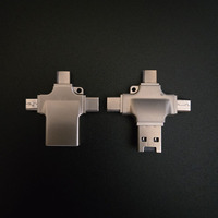 Memorias USB Todo en Uno, Pendrives, Discos USB, Adaptadores OTG 4 en 1 con Conector Micro USB Tipo C de 8 Pines