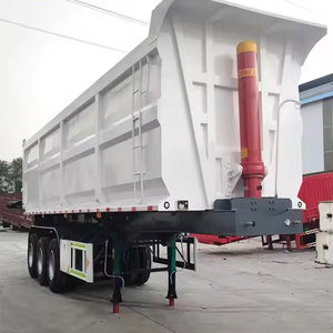 Semi-remorque à benne basculante hydraulique à 3 essieux de forme carrée ZHONGSHENGTIANQI, capacité de charge de 40 kg, taille personnalisable, Shandong - Product Image 2