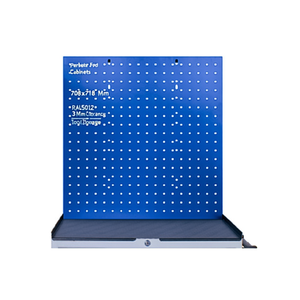 แผงเจาะรู Fami สำหรับตู้มาสเตอร์ 708x718 มม. สีน้ำเงิน Ral5012 ระยะห่างร่อง 38 มม. สำหรับเก็บเครื่องมือ - Product Image 3