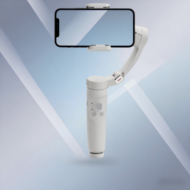 AIQIAO MI 3- Handheld Gimbal AI Face Tracking for 5.2 LED 2200mAh Battery Action Camera for Vlog