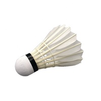 Volants de badminton en plumes d'oie n°6, durables et stables, lot de 12, pour salle de sport, club, vente directe usine