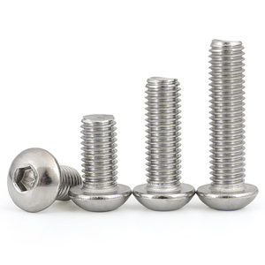 ISO7380 ISO 7380 Cup Allen M2 M3 M4 M5 <strong>M6</strong> M8 M10 Stainless Steel <strong>Hex</strong> Drive <strong>Hexagon</strong> Socket Round Button Head Machine <strong>Screws</strong> Bolt - Product Image 1