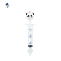 Seringue d'irrigation nasale pour enfants en forme de panda, embout en silicone souple, seringue de lavage nasal pour enfants, nettoyeur doux de la cavité nasale