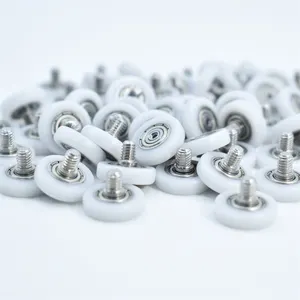 Pull Down Kitchen Cabinet Roller BS62315-4C1L5M4 3x15x4mm Small Plastic Pulley Wheel With Screw