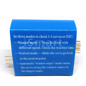 Đa <span class=keywords><strong>servo</strong></span> <span class=keywords><strong>Tester</strong></span> 3CH ECS nhất quán tốc độ điều khiển điện kênh ccpm Meter Master RC dron Máy bay trực thăng bộ phận - Product Image 4