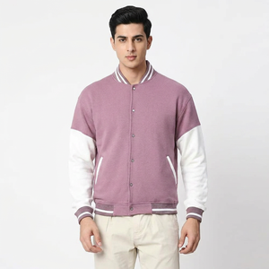 Best Quality Men's Varsity Jacket Canvas Waterproof Breathable High Street Style Comfortable Fitness Best Selling OEM Service - Product Image 1