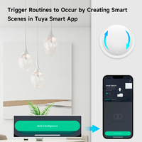 XZJ Tuya Zigbee Bouton Intelligent Gradateur Scène Commutateur Simple Double Presse Longue Rotation Presse Caractéristiques Commutateurs de Télécommande pour Smart