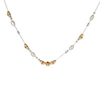 Collier TANGPEI pour femme en argent et or avec perles, alliage et fausses perles, bijoux fantaisie multicolores