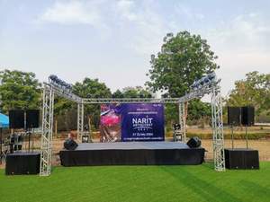 Açık ve kapalı ağır kafes standı alüminyum alaşım kare desen küresel DJ sahne aydınlatması yönlü kare kafes yapısı - Product Image 5