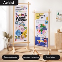Présentoir enroulable personnalisable Ole Private 80*180 vertical sur pied pour affiches promotionnelles suspendues